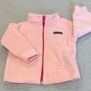 Columbia Light Pink Full-Zip Fleece Jacket